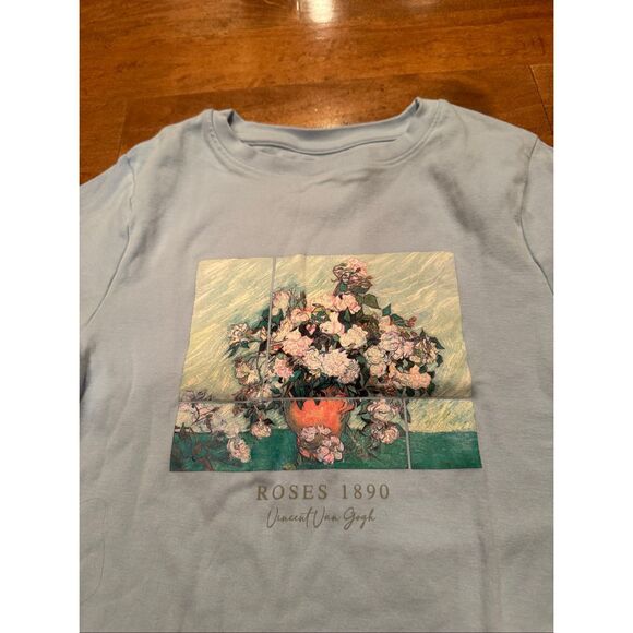 Woman’s Vincent Van Gogh woman’s crop top tshirt from Europe size medium - Picture 2 of 3